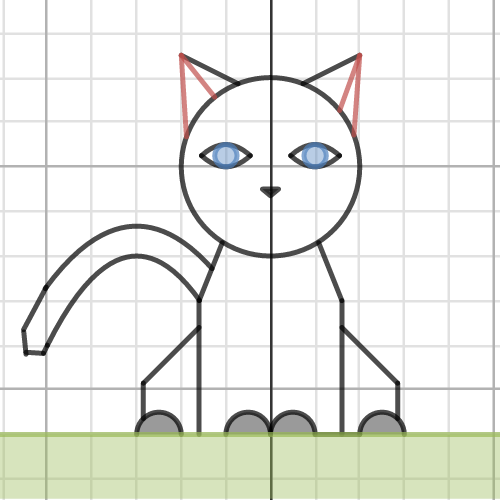 Cat math drawing Desmos vẽ đồ thị là một bộ sưu tập các hình ảnh đáng yêu và độc đáo, được lập trình trên nền tảng Desmos với sự kết hợp ăn ý giữa toán học và nghệ thuật. Hãy cùng tìm hiểu và khám phá vô vàn các con mèo trên bề mặt đồ thị bằng sự sáng tạo và khéo léo của bạn!