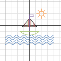 how to make a sailboat on desmos